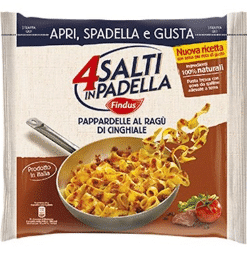 Findus 4 Salti in Padella Pappardelle al ragù di cinghiale