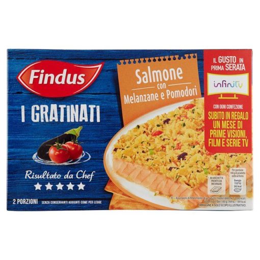 Findus Salmone gratinato con Melanzane e Pomodori