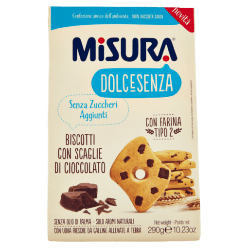 Misura Dolcesenza Biscotto con scaglie di cioccolato