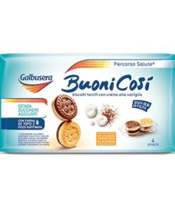 Galbusera Buoni Così Biscotti Farciti senza zuccheri aggiunti