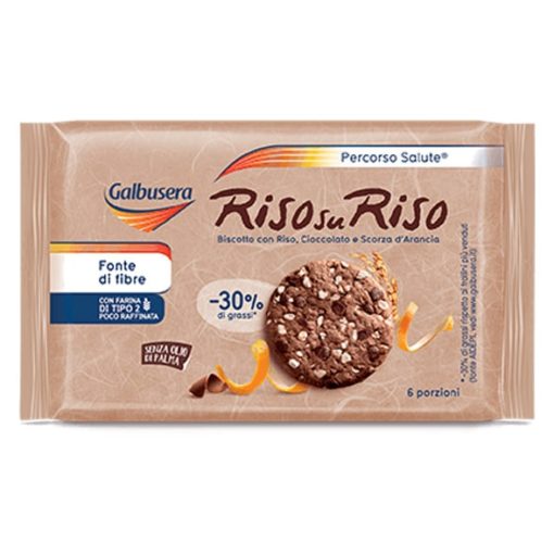 Galbusera Biscotti con Riso Cioccolato e Scorza d'Arancia