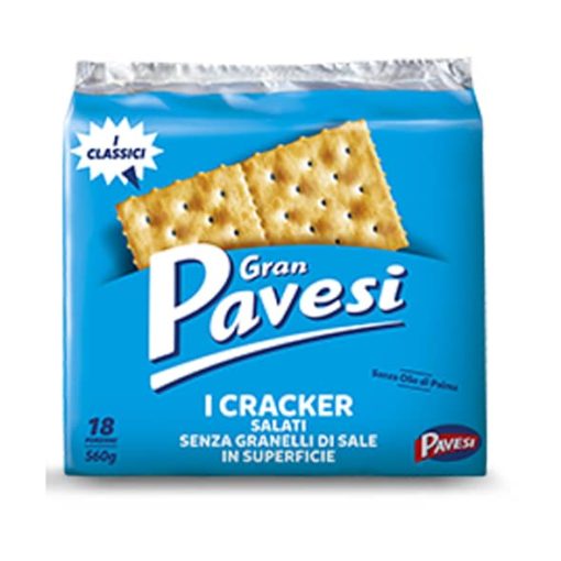 Pavesi Crackers Non salati in superficie 560gr
