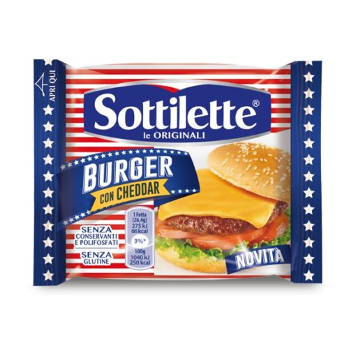Kraft Sottilette Burger con Cheddar